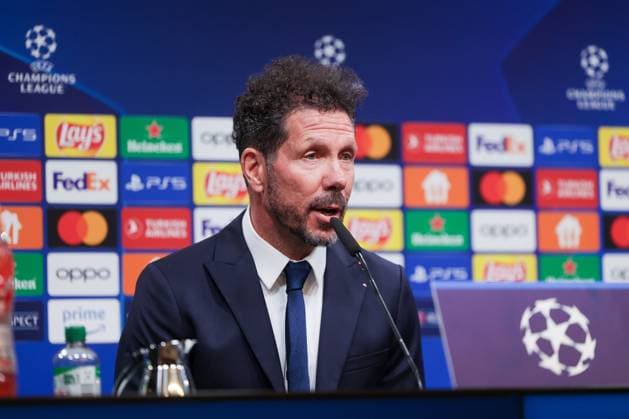 15 04 2024, Football, Season 2023 2024, UEFA Champions League, UCL, Press conference, Borussia Dortmund Atletico Madrid, Press conference with coach Diego Simeone Atletico Madrid , Dortmund Signal Iduna Park NRW Germany xRHR PHOTO DEx Copyright: DennisxEwert RHR-FOTOx RHR-FOTO DE