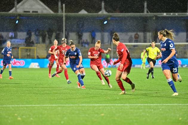Google Pixel Frauen Bundesliga TSG Hoffenheim vs 1 FC Köln Hoffenheim, 15 04 2024 Julia Hickelsberger TSG Hoffenheim, 18 Google Pixel Frauen Bundesliga, Matchday 18 TSG Hoffenheim vs 1 FC Köln on 15 04 2024 at Dietmar Hopp Stadion in Hoffenheim DFL REGULATIONS PROHIBIT ANY USE OF PHOTOGRAPHS AS IMAGE SEQUENCES AND OR QUASI VIDEO Copyright: xBEAUTIFULxSPORTS Gelhardtx