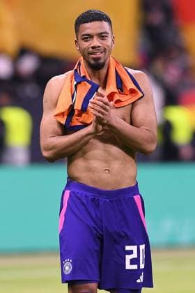 International soccer match Germany Netherlands on 26 03 2024 at Deutsche Bank Park in Frankfurt am Main Benjamin Henrichs Germany DFB regulations prohibit any use of photographs as image sequences and or quasi video xRx