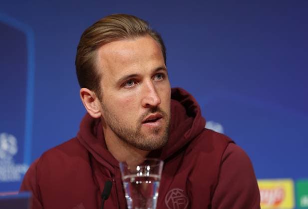 Munich, Germany 16 April 2024 Football, Men, UEFA Champions League, Season 2023 2024, FC Bayern Munich, Press conference Here in the picture Harry Kane FC Bayern Munich at the press conference