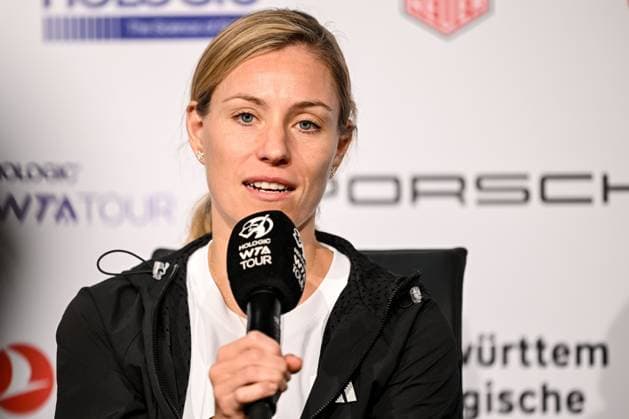 Tennis, WTA tournament in Stuttgart, Angelique Kerber press conference