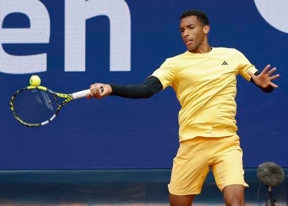 Felix Auger Aliassime CAN Tennis BMW Open 2024 ATP MTTC Iphitos Munich Germany April 16, 2024 Copyright: xJuergenxHasenkopfx