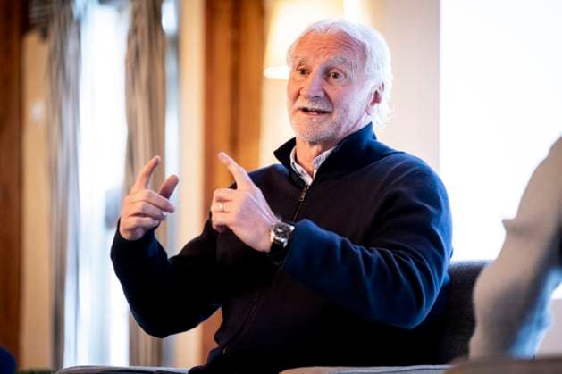 DFB MEDIA ROUND TO PREPARE FOR UEFA EURO 2024 16 04 2024 Erfurt German Football Association DFB media round in preparation for UEFA EURO 2024 on April 16, 2024 at the Spa GolfResort Weimarer Land Football official Rudi Völler in conversation with DFB press spokeswoman Franziska Wülle