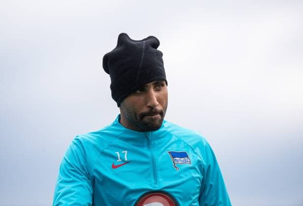 Football, Men, Season 2023 24, 2 Bundesliga, Hertha BSC, Training, Nader El Jindaoui Hertha BSC , 16 04 2024, Copyright: xSebastianxRäppold MatthiasxKochx