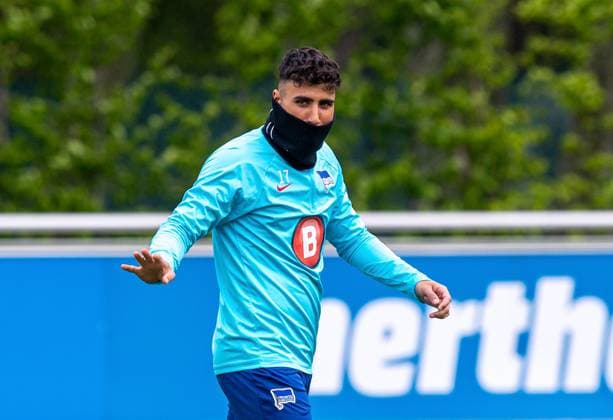 Football, Men, Season 2023 24, 2 Bundesliga, Hertha BSC, Training, Nader El Jindaoui Hertha BSC , 16 04 2024, Copyright: xSebastianxRäppold MatthiasxKochx