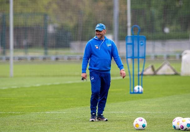 Soccer, Men, Season 2023 24, 2 Bundesliga, Hertha BSC, Training, Coach Pal Dardai Hertha BSC , 16 04 2024, Copyright: xSebastianxRäppold MatthiasxKochx