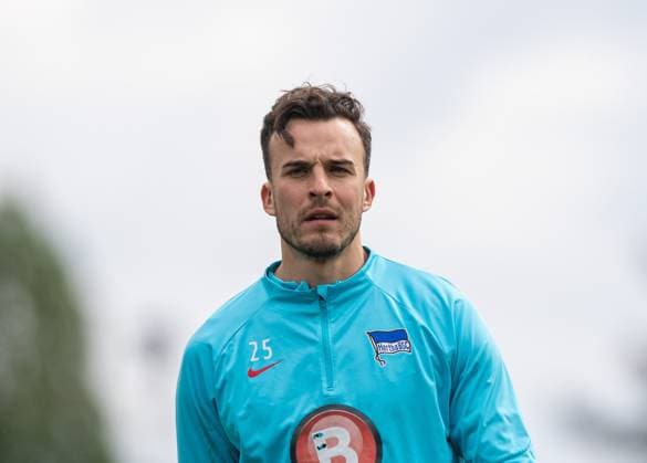 Soccer, Men, Season 2023 24, 2 Bundesliga, Hertha BSC, Training, Haris Tabakovic Hertha BSC , 16 04 2024, Copyright: xSebastianxRäppold MatthiasxKochx