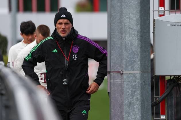 Thomas Tuchel FC Bayern Muenchen, head coach, final training, FC Bayern Muenchen, football, UEFA Champions League, quarter-final second leg, season 23 24, 16 04 2024, final training, FC Bayern Muenchen, football, UEFA Champions League, quarter-final second leg, season 23 24, 16 04 2024 Muenchen Copyright: xEibner-Pressefoto JennixMaulx EP_JML