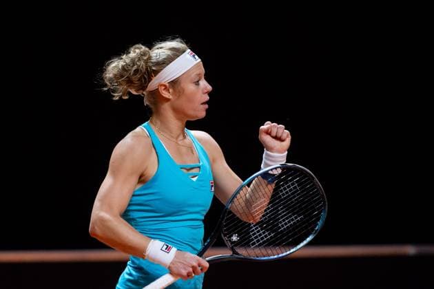 Laura Siegemund in the picture is happy, Laura Siegemund Germany , Barbora Krejcikova Czech Republic vs Fang Hsien Wu Taiwan , Yifan Xu China , Womens Doubles, Round 2, GER, Porsche Tennis Grand Prix Stuttgart, WTA 500, 16 04 2024 GER, Porsche Tennis Grand Prix, WTA 500, 16 04 2024 Stuttgart Copyright: xEibner-Pressefoto Memmlerx EP_MMR