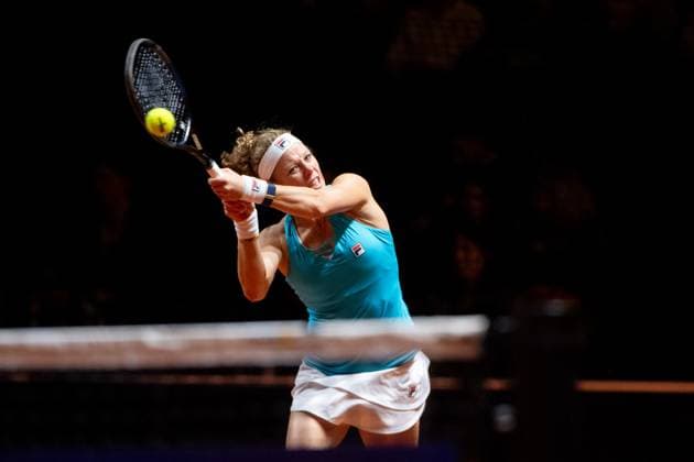 Laura Siegemund pictured , Laura Siegemund Germany , Barbora Krejcikova Czech Republic vs Fang Hsien Wu Taiwan , Yifan Xu China , Womens Doubles, Round 2, GER, Porsche Tennis Grand Prix Stuttgart, WTA 500, 16 04 2024 GER, Porsche Tennis Grand Prix, WTA 500, 16 04 2024 Stuttgart Copyright: xEibner-Pressefoto Memmlerx EP_MMR