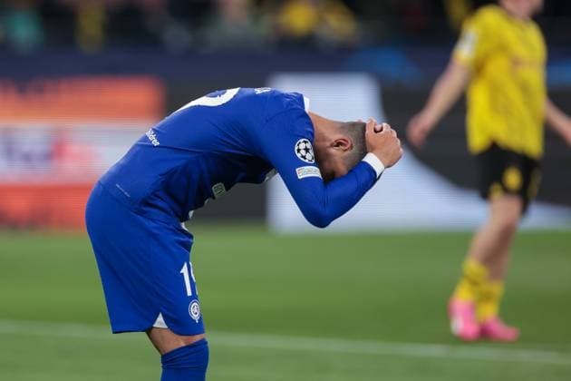 16 04 2024, Football, Season 2023 2024, UEFA Champions League, UCL, Quarter-final, Round 2, Second leg, Borussia Dortmund Atletico Madrid, Alvaro Morata Atletico Madrid upset, Dortmund Signal Iduna Park NRW Germany xRHR PHOTO DEx Copyright: DennisxEwert RHR-FOTOx RHR-FOTO DE