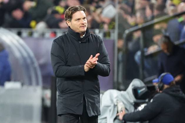 Champions League Borussia Dortmund Atletico Madrid on 16 04 2024 at Signal Iduna Park in Dortmund Coach Edin Terzic Dortmund is satisfied MH