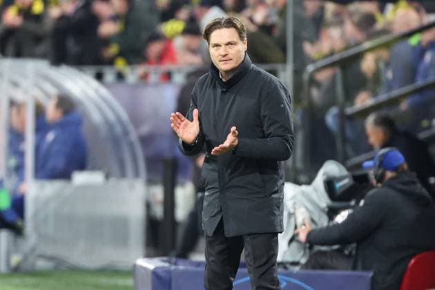 Champions League Borussia Dortmund Atletico Madrid on 16 04 2024 at Signal Iduna Park in Dortmund Coach Edin Terzic Dortmund is satisfied MH