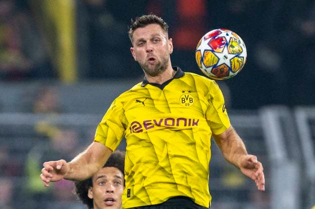 Soccer Champions League quarter-final second leg, Borussia Dortmund Atletico Madrid on 16 April 2024 at Signal Iduna Park Dortmunds Niclas Füllkrug fights for the ball IMPORTANT NOTE In accordance with UEFA regulations, it is prohibited to use or have used photographs taken in the stadium and or of the match in the form of sequential images and or video-like photo series Copyright: xKirchner DavidxInderliedx