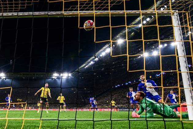 Goal for 1 0 by Julian Brandt 19 Borussia Dortmund , Borussia Dortmund vs Atletico Madrid, Soccer, Champions League, Round of 16, 16 04 2024 Dortmund Nordrhein Westfalen Germany Copyright: xkolbert-press MarcxNiemeyerx