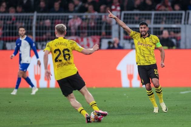 16 04 2024, Football, Season 2023 2024, UEFA Champions League, UCL, Quarterfinals, Round 2, Second leg, Borussia Dortmund Atletico Madrid, Emre Can Borussia Dortmund gives instructions, Dortmund Signal Iduna Park NRW Germany xRHR PHOTO DEx Copyright: DennisxEwert RHR-FOTOx RHR-FOTO DE