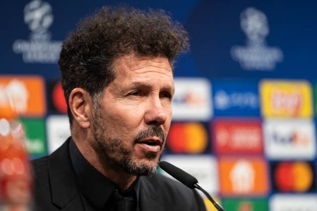 GER, UEFA Champions League, Borussia Dortmund vs AtlÃ tico Madrid Atletico Madrid 16 04 2024, Signal Iduna Park, Dortmund, GER, UEFA Champions League, Borussia Dortmund vs AtlÃ tico Madrid Atletico Madrid In the picture Diego Simeone Head Coach Head Coach, AtlÃ tico Madrid Atletico Madrid Press conference after the match nordphotoxGmbHxx xChristianxSchulze nph000300