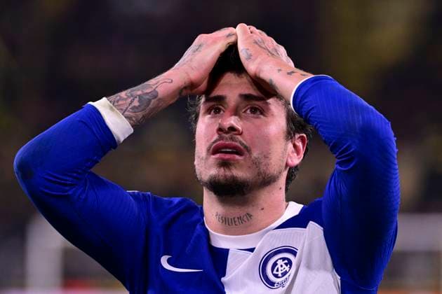 Jose Gimenez 2 Atletico Madrid disappointed, Borussia Dortmund vs Atletico Madrid, Football, Champions League, Round of 16, 16 04 2024 Dortmund North Rhine-Westphalia Germany Copyright: xkolbert-press MarcxNiemeyerx