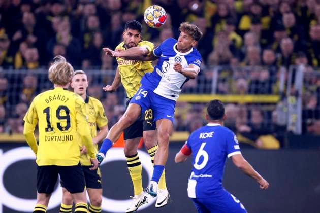 CAN Emre Team Borussia Dortmund with LLORENTE UEFA Championsleague season 2023 2024 match quarterfinal second leg BVB Atletico Madrid 4 2 on 16 04 2024 in Dortmund DFL REGULATIONS PROHIBIT ANY USE OF PHOTOGRAPHS as IMAGE SEQUENCES and or QUASI VIDEO Copyright: xLacixPerenyix