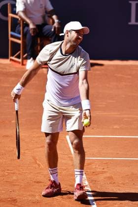 Dusan Lajovic (SRB), APRIL16, 2024 - Tennis Dusan Lajovic during singles 1st round match against Diego Schwartzman on the Barcelona Open Banc Sabadell tennis tournament at the Real Club de Tenis de Barcelona in Barcelona, Spain. Noxthirdxpartyxsales (250405210)