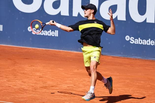 Diego Schwartzman (ARG), APRIL16, 2024 - Tennis : Diego Schwartzman during singles 1st round match against Dusan Lajovic on the Barcelona Open Banc Sabadell tennis tournament at the Real Club de Tenis de Barcelona in Barcelona, Spain. Noxthirdxpartyxsales  (250405357)