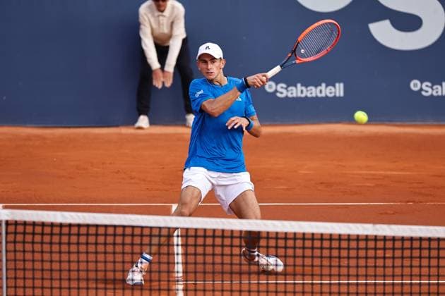 Matteo Arnaldi (ITA), APRIL16, 2024 - Tennis : Matteo Arnaldi during singles 2nd round match against Sebastian Baez on the Barcelona Open Banc Sabadell tennis tournament at the Real Club de Tenis de Barcelona in Barcelona, Spain. Noxthirdxpartyxsales  (250419286)