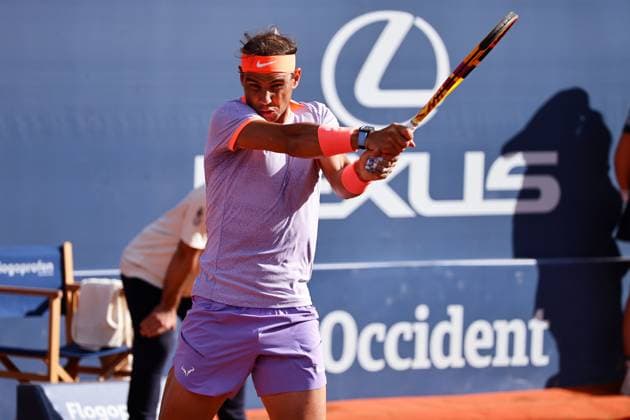 Rafael Nadal (ESP), APRIL16, 2024 - Tennis : Rafael Nadal during singles 1st round match against Flavio Cobolli on the Barcelona Open Banc Sabadell tennis tournament at the Real Club de Tenis de Barcelona in Barcelona, Spain. Noxthirdxpartyxsales  (250419890)