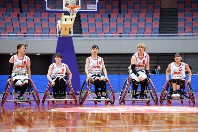 Japan team group, Mannschaftsbild, Totale (JPN), APRIL 17, 2024 - Wheelchair Basketball : 2024 IWBF Women s Repechage Tournament for Paris 2024 Paralympic Games, Preliminary round match between Japan and Canada at Asue Arena Osaka in Osaka, Japan. Noxthirdxpartyxsales  (250420289)