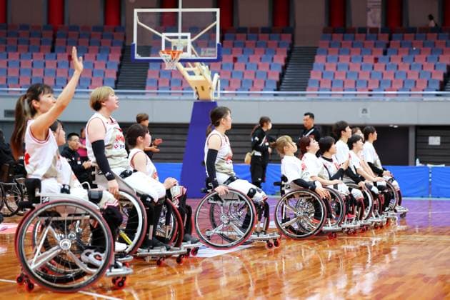 Japan team group, Mannschaftsbild, Totale (JPN), APRIL 17, 2024 - Wheelchair Basketball : 2024 IWBF Women s Repechage Tournament for Paris 2024 Paralympic Games, Preliminary round match between Japan and Canada at Asue Arena Osaka in Osaka, Japan. Noxthirdxpartyxsales  (250420292)