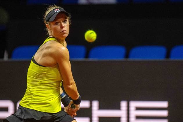 Laura Siegemund GER xettx,Germany, Stuttgart, 17 04 2024, Tennis, Porsche Tennis Grand Prix, Day 5, 2024, Round 1, M Kostyuk L Siegemund, Porsche Arena Photo A2 Bildagentur Peter Hartenfelser