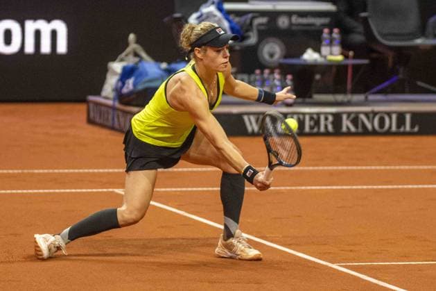 Laura Siegemund GER xettx,Germany, Stuttgart, 17 04 2024, Tennis, Porsche Tennis Grand Prix, Day 5, 2024, Round 1, M Kostyuk L Siegemund, Porsche Arena Photo A2 Bildagentur Peter Hartenfelser