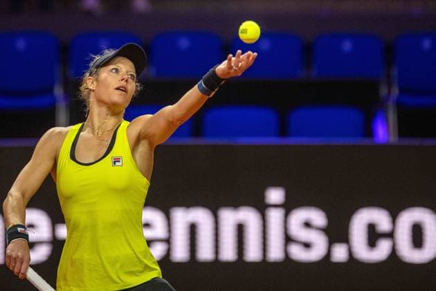 Laura Siegemund GER xettx,Germany, Stuttgart, 17 04 2024, Tennis, Porsche Tennis Grand Prix, Day 5, 2024, Round 1, M Kostyuk L Siegemund, Porsche Arena Photo A2 Bildagentur Peter Hartenfelser