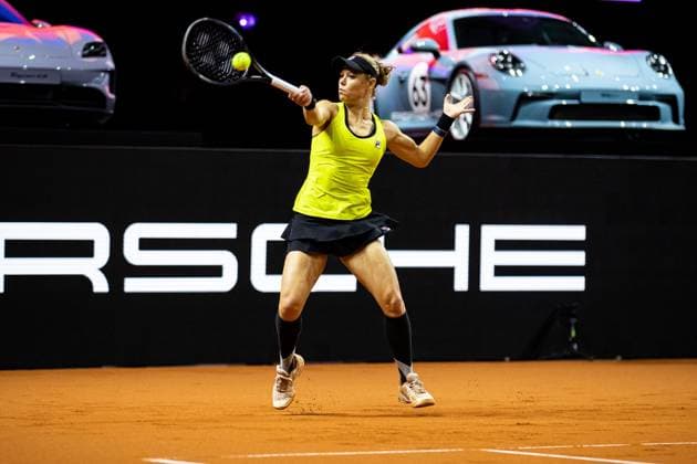 Laura Siegemund GER Marta Kostyuk UKR vs Laura Siegemund GER GER Porsche Tennis Grand Prix GP Stuttgart 2024, Porsche Arena, 17 04 2024 GER Porsche Tennis Grand Prix GP Stuttgart 2024 Porsche Arena, 17 04 2024 Stuttgart Copyright: xEibner-Pressefoto RogerxBuerkex EP