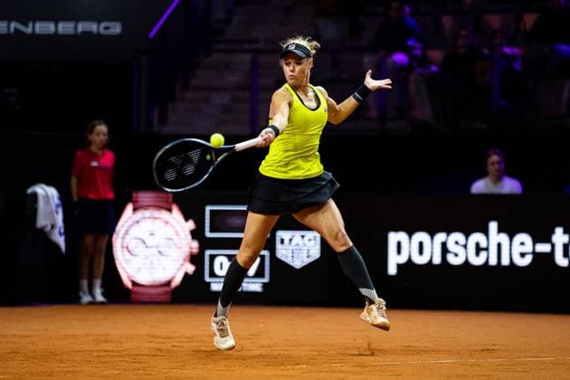 Laura Siegemund GER Marta Kostyuk UKR vs Laura Siegemund GER GER Porsche Tennis Grand Prix GP Stuttgart 2024, Porsche Arena, 17 04 2024 GER Porsche Tennis Grand Prix GP Stuttgart 2024 Porsche Arena, 17 04 2024 Stuttgart Copyright: xEibner-Pressefoto RogerxBuerkex EP