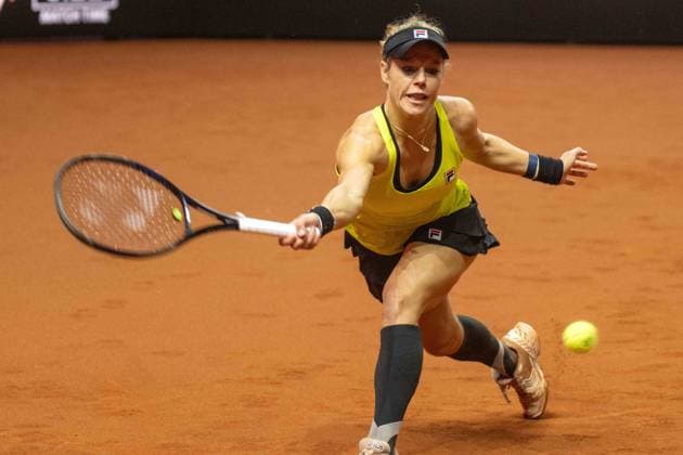 Laura Siegemund GER xettx,Germany, Stuttgart, 17 04 2024, Tennis, Porsche Tennis Grand Prix, Day 5, 2024, Round 1, M Kostyuk L Siegemund, Porsche Arena Photo A2 Bildagentur Peter Hartenfelser
