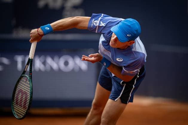 Alex De Minaur Australia during a second round ATP 500 Barcelona Open Banc Sabadell 2024 match at Real Club de Tenis de Barcelona, in Barcelona, Spain on April 17, 2024 Photo Felipe Mondino Copyright: x@FELIPExMONDINOx