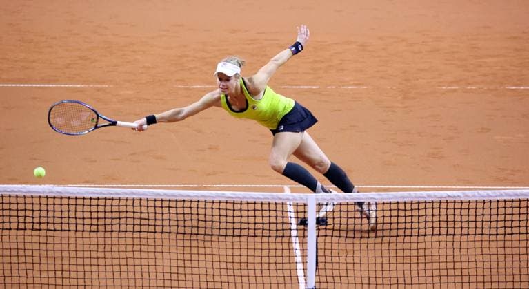17 04 24 Porsche Tennis Grand Prix Germany, Stuttgart, 17 04 2024, Tennis, Porsche Tennis Grand Prix 2024 Stuttgart Laura Siegemund