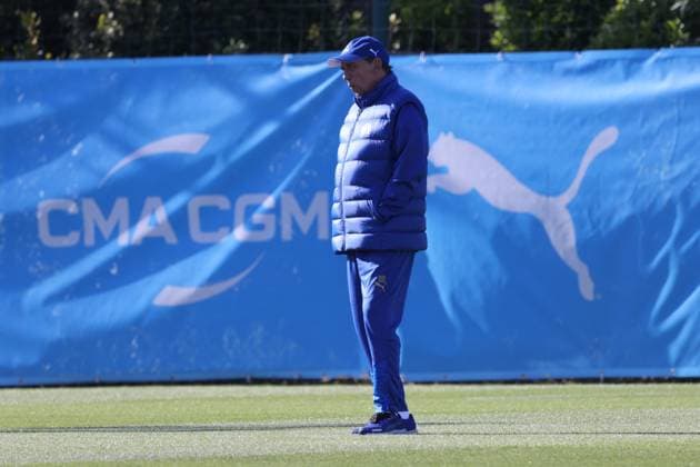 OM PHOTOPQR LA PROVENCE VALLAURI Nicolas ; Marseille ; 17 04 2024 ; Football Quart de finale retour d UEFA Europa League saison 2023 2024 Entrainement de l Olympique de Marseille (OM) au centre RLD à Marseille, à la veille de son match contre SL Benfica Jean Louis Gasset, entraineur de l OM Marseille, France, april 17th 2024 Training of Marseille before 1 4 UEFA Europa League saison finale Marseille BdR France  Copyright: xPHOTOPQR LAxPROVENCE MAXPPPxVALLAURIxNicolasx 20240417PVL5585 20240417PVL5585