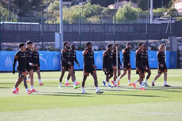 OM PHOTOPQR LA PROVENCE VALLAURI Nicolas ; Marseille ; 17 04 2024 ; Football Quart de finale retour d UEFA Europa League saison 2023 2024 Entrainement de l Olympique de Marseille (OM) au centre RLD à Marseille, à la veille de son match contre SL Benfica Marseille, France, april 17th 2024 Training of Marseille before 1 4 UEFA Europa League saison finale Marseille BdR France  Copyright: xPHOTOPQR LAxPROVENCE MAXPPPxVALLAURIxNicolasx 20240417PVL5607 20240417PVL5607