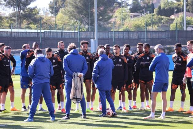OM PHOTOPQR LA PROVENCE VALLAURI Nicolas ; Marseille ; 17 04 2024 ; Football Quart de finale retour d UEFA Europa League saison 2023 2024 Entrainement de l Olympique de Marseille (OM) au centre RLD à Marseille, à la veille de son match contre SL Benfica Marseille, France, april 17th 2024 Training of Marseille before 1 4 UEFA Europa League saison finale Marseille BdR France  Copyright: xPHOTOPQR LAxPROVENCE MAXPPPxVALLAURIxNicolasx 20240417PVL5612 20240417PVL5612