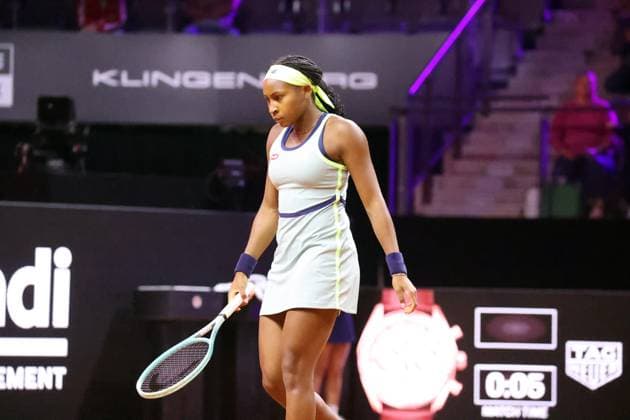 17 04 24 Porsche Tennis Grand Prix Germany, Stuttgart, 17 04 2024, Tennis, Porsche Tennis Grand Prix 2024 Stuttgart Coco Gauff