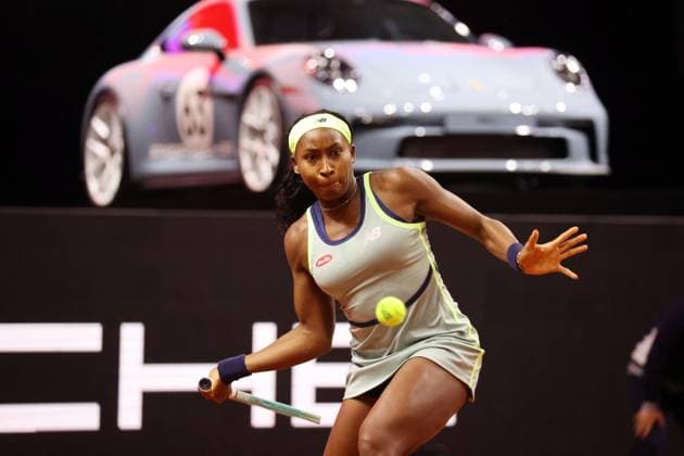 17 04 24 Porsche Tennis Grand Prix Germany, Stuttgart, 17 04 2024, Tennis, Porsche Tennis Grand Prix 2024 Stuttgart Coco Gauff