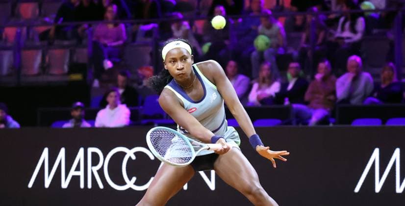 17 04 24 Porsche Tennis Grand Prix Germany, Stuttgart, 17 04 2024, Tennis, Porsche Tennis Grand Prix 2024 Stuttgart Coco Gauff