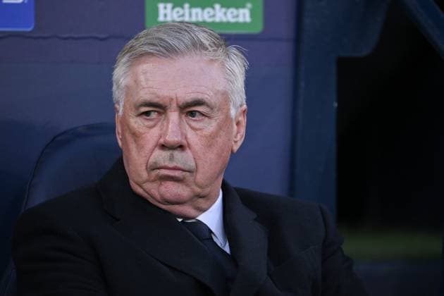 Manager of Real Madrid Carlo Ancelotti before the UEFA Champions League semi final return leg football match between Manchester City and Real Madrid at the Etihad Stadium in Manchester England (Will Palmer SPP) Copyright: xWillxPalmer SPPx spp-en-WiPa-WP9_7452