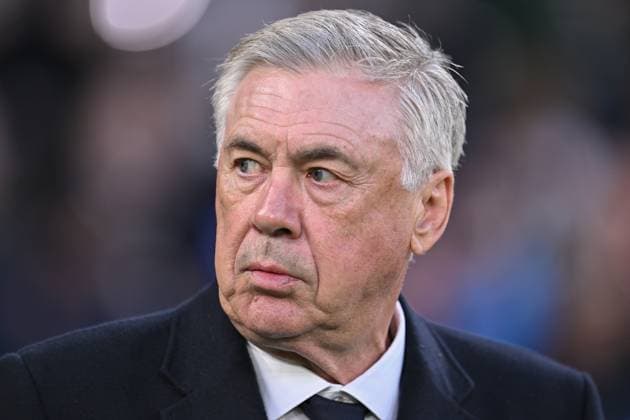 Manager of Real Madrid Carlo Ancelotti before the UEFA Champions League semi final return leg football match between Manchester City and Real Madrid at the Etihad Stadium in Manchester England (Will Palmer SPP) Copyright: xWillxPalmer SPPx spp-en-WiPa-WP9_7642