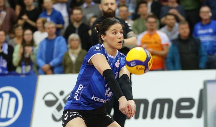 Stuttgart , Volleyball Bundesliga Womens PlayOff Final Game 2, Allianz MTV Stuttgart vs SSC Palmberg Schwerin , Jovana Mirosavljevic Stgt