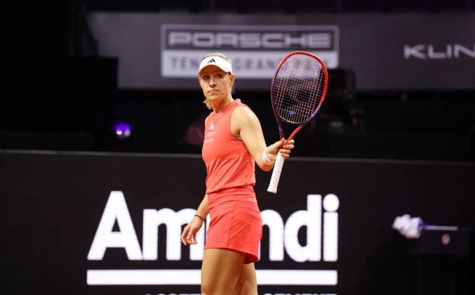 17 04 24 Porsche Tennis Grand Prix Germany, Stuttgart, 17 04 2024, Tennis, Porsche Tennis Grand Prix 2024 Stuttgart Angelique Kerber