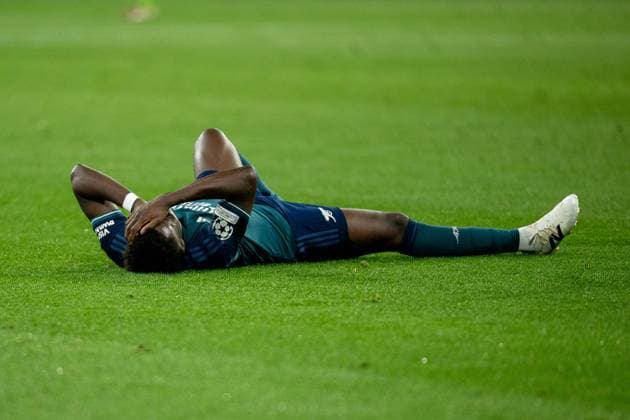 Bukayo Saka FC Arsenal London, 07 on the ground, GER, FC Bayern Muenchen FCB vs FC Arsenal ARS , Football, UEFA Champions League, Quarter-final second leg, 2023 2024 season, 17 04 2024, DFB DFL regulations prohibit any use of photographs as image sequences and or quasi video , GER, FC Bayern Muenchen FCB vs FC Arsenal ARS , Football, UEFA Champions League, Quarter-final second leg, 2023 2024 season, 17 04 2024 Muenchen Copyright: xEibner-Pressefoto SaschaxWaltherx EP_EER
