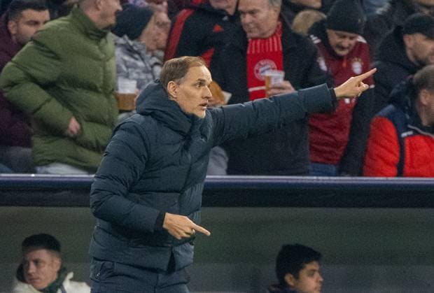 Football, Men, Season 2023 2024, Champions League quarter-final, second leg , FC Bayern Munich Arsenal London, Coach Thomas Tuchel FC Bayern Munich , 17 04 2024, Copyright: xMatthiasxKochx