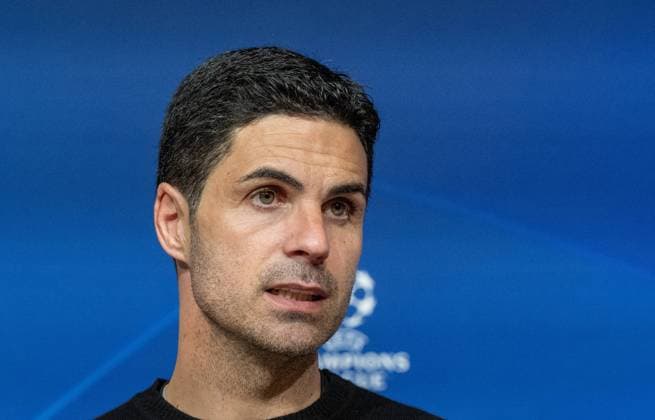 Football, Men, Season 2023 2024, Champions League quarter-final, second leg , FC Bayern Munich Arsenal London, Press conference with coach Mikel Arteta FC Arsenal , 17 04 2024, Copyright: xMatthiasxKochx
